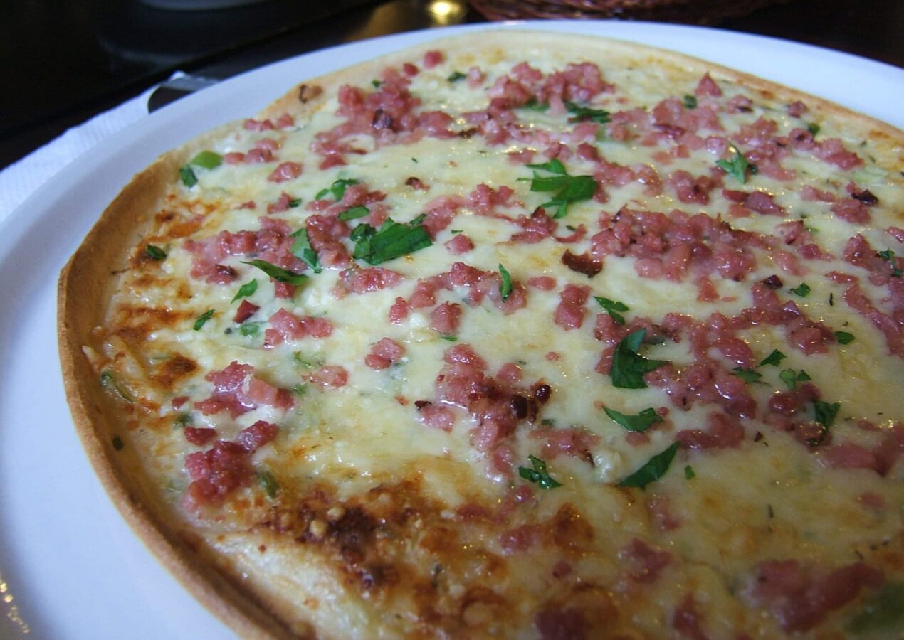 Pizza façon flammekueche